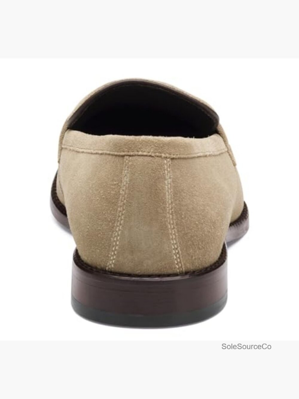 Men's Penny Loafers - Suede Beige - TruFoam Comfort - Handsome! - Picture 5 of 6